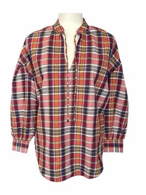 Lauren Ralph Lauren Plaid Tunic Top NWT
